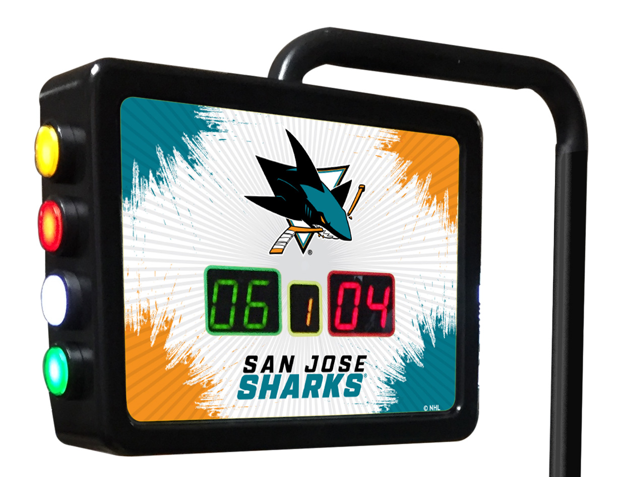 SBScUnSJShar San Jose Sharks Electronic Shuffleboard Scoring Unit