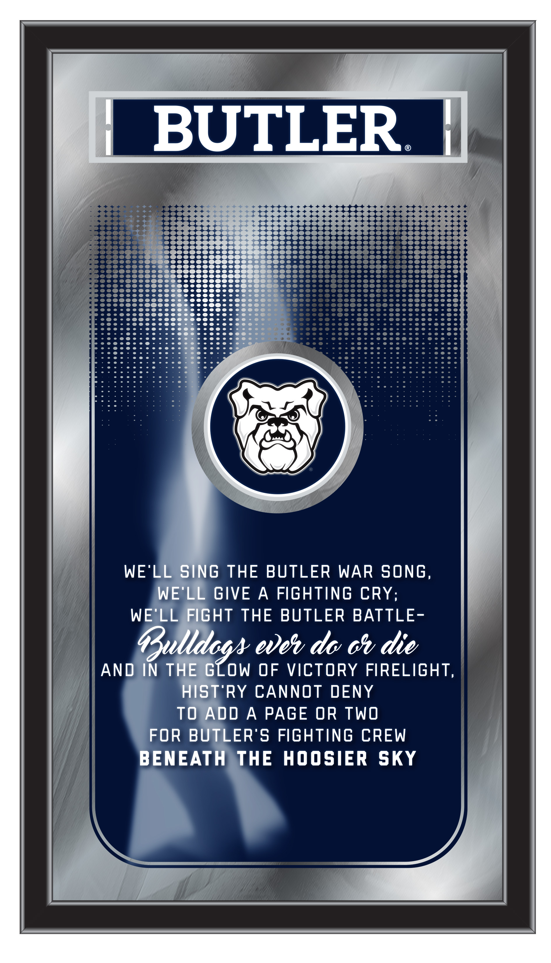 MFghtButler 26 x 15 in. Butler University Fight Song Mirror