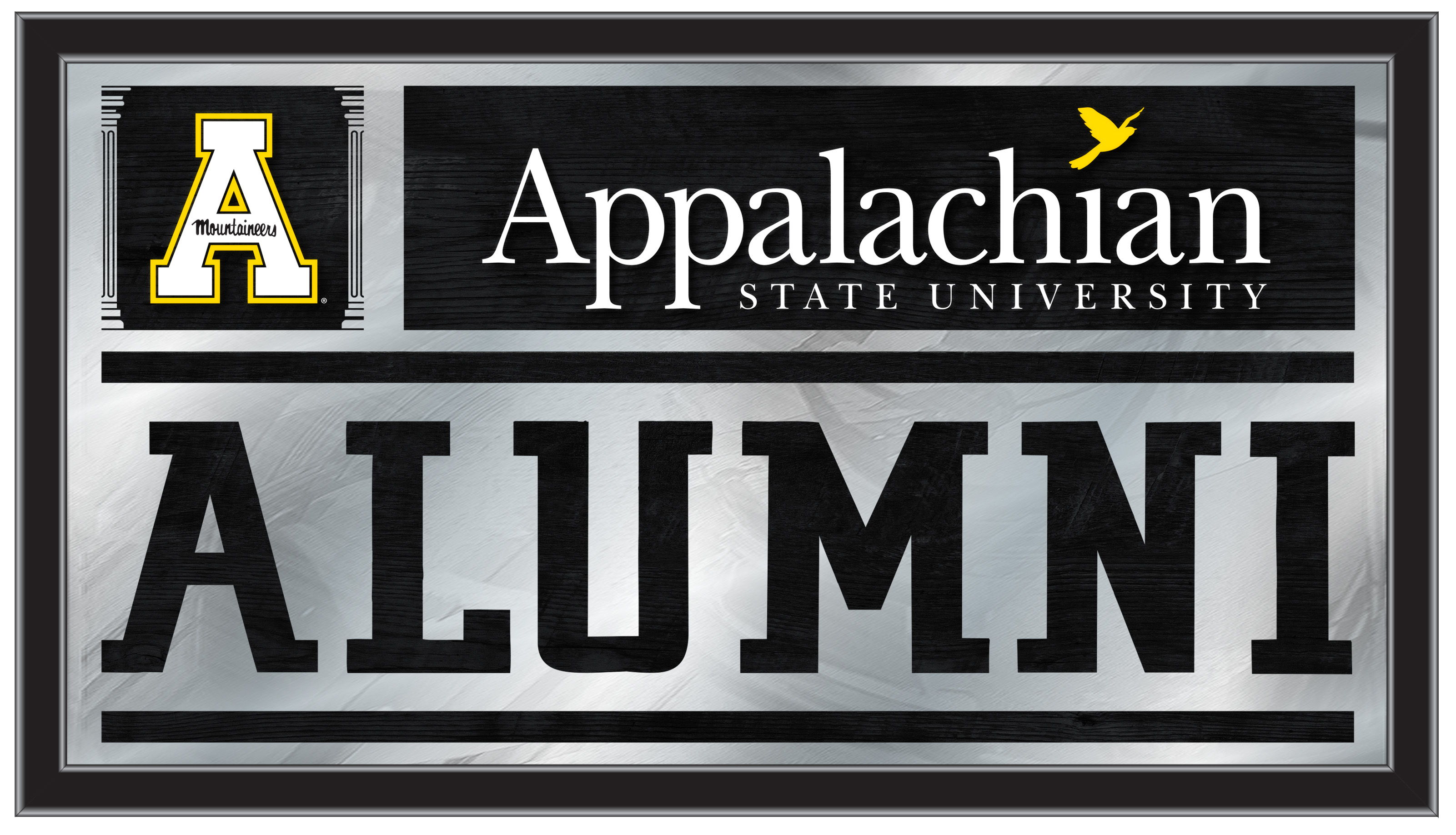 MAlumAppStU 26 x15 in. Appalachian State University Alumni Mirror