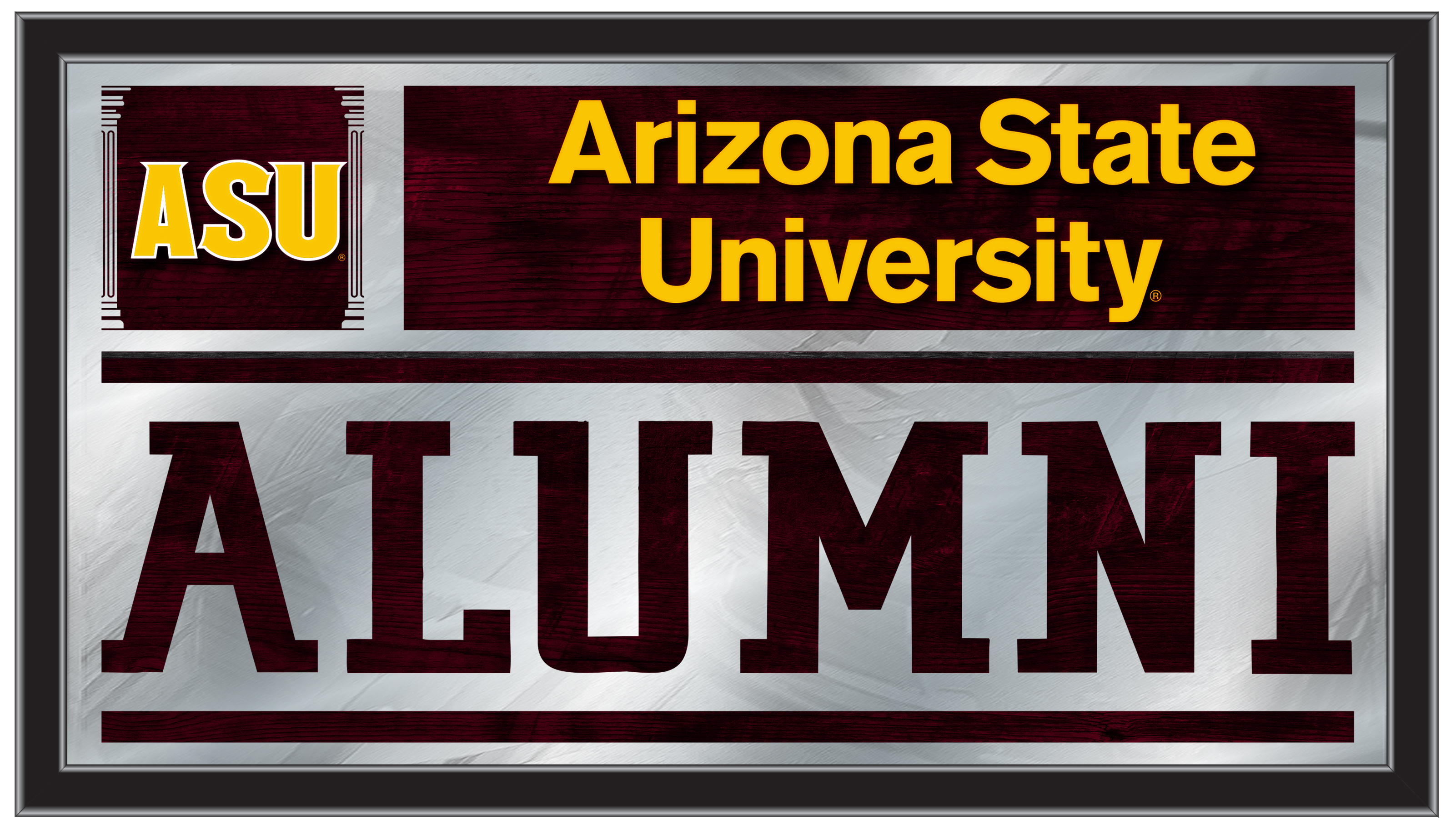MAlumArizSt 26 x15 in. Arizona State University Alumni Mirror
