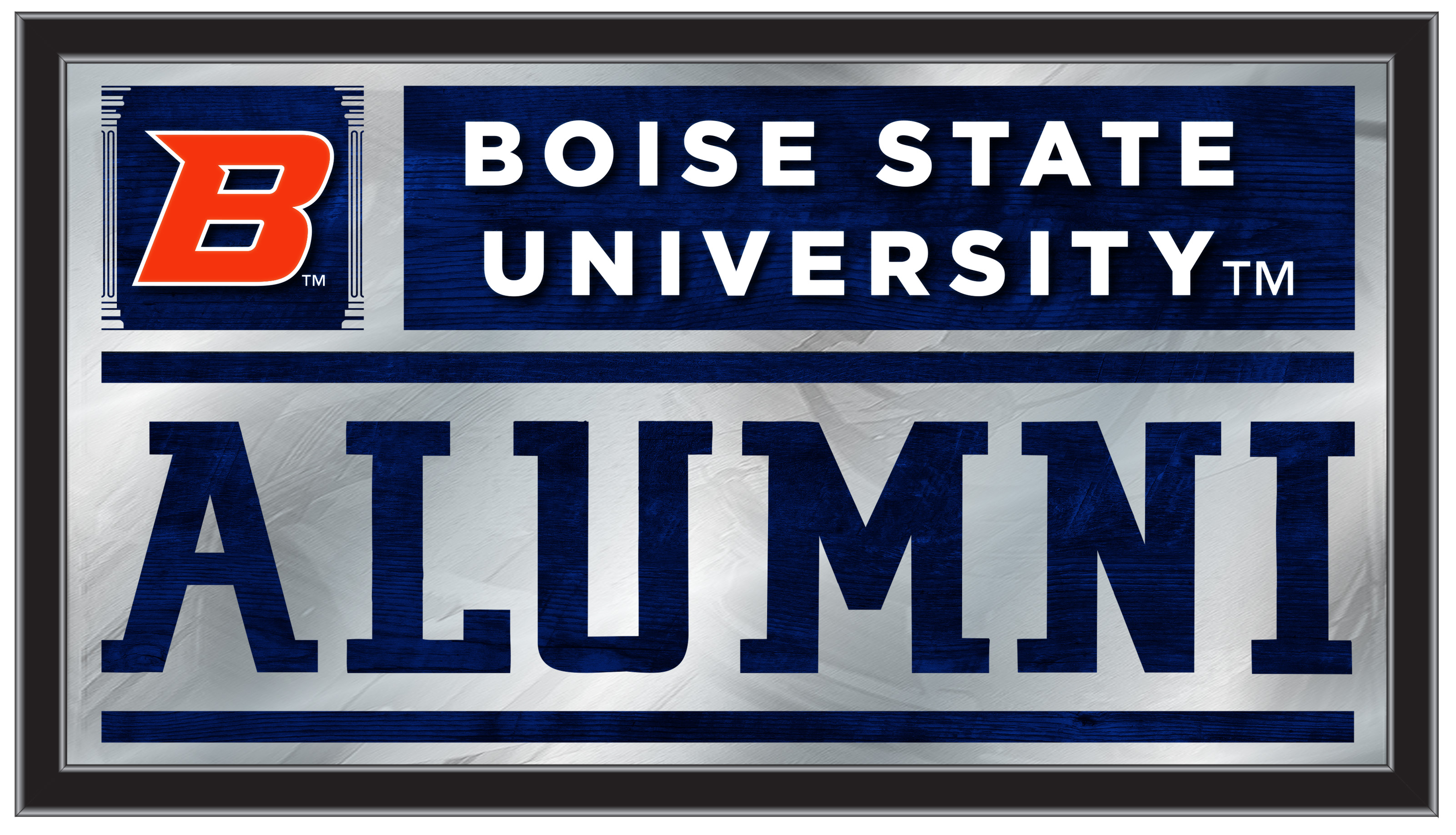 MAlumBoiseS 26 x15 in. Boise State University Alumni Mirror