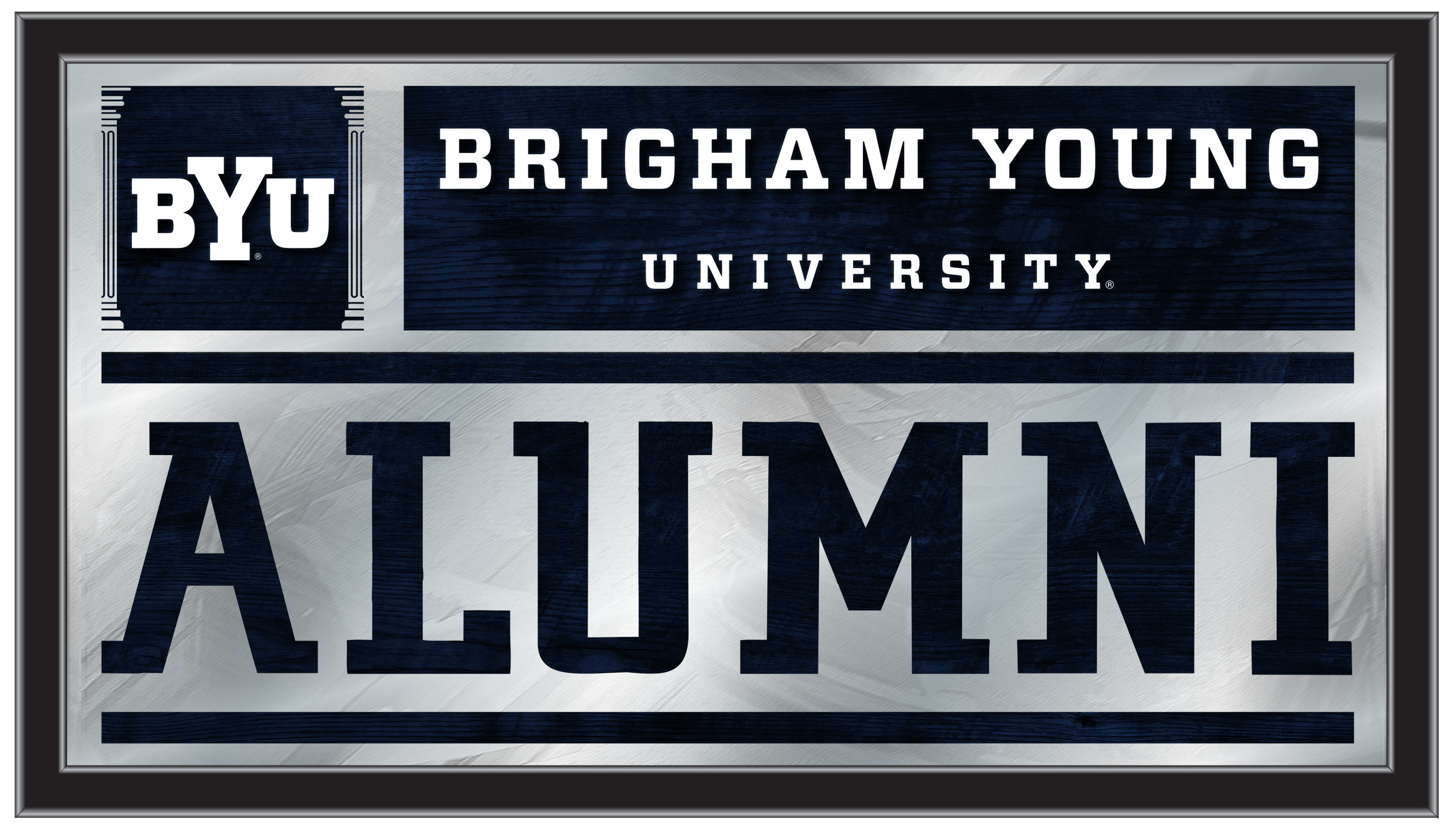 MAlumBrigYn 26 x15 in. Brigham Young University Alumni Mirror