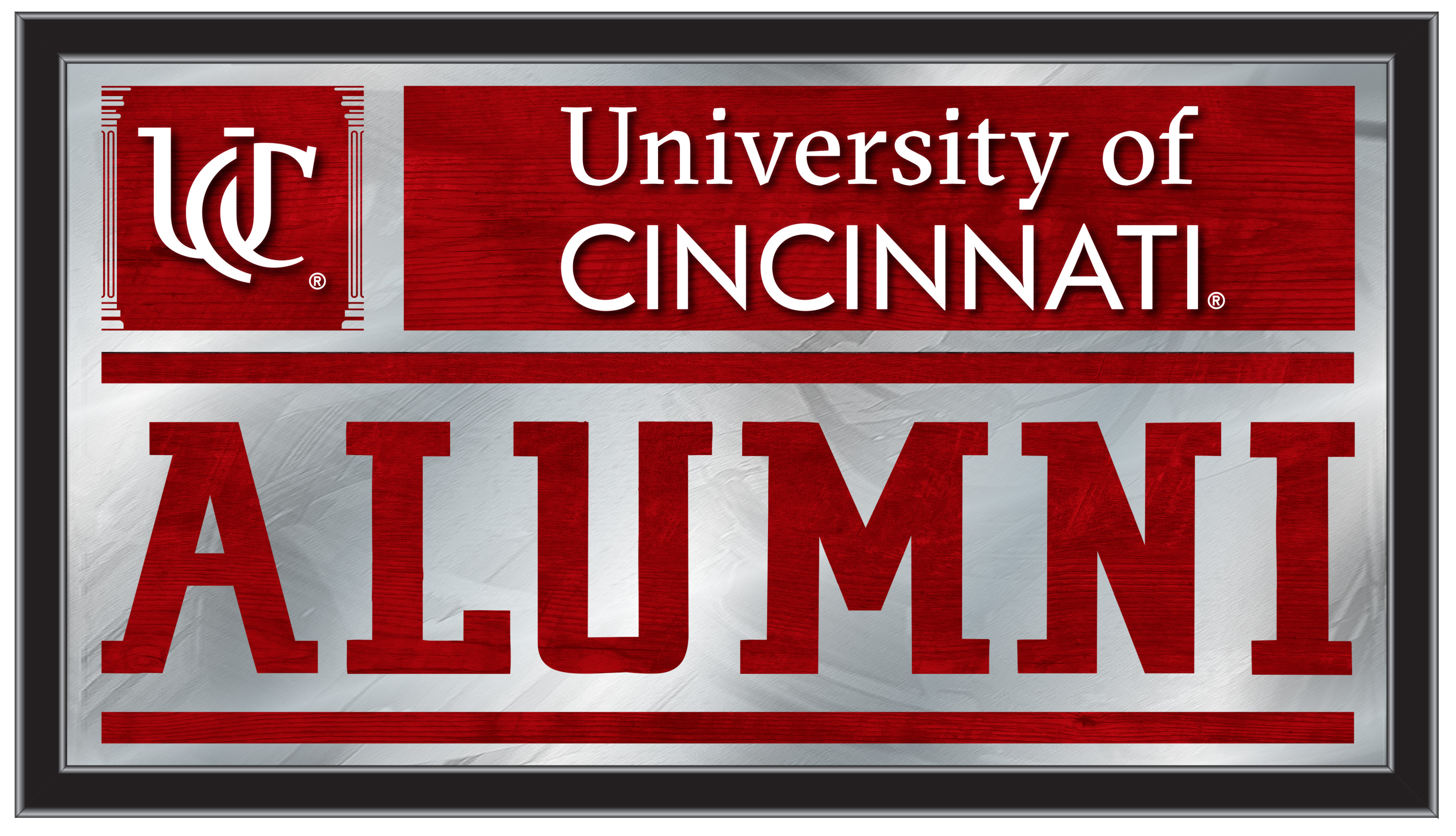 MAlumCincin 26 x15 in. University of Cincinnati Alumni Mirror