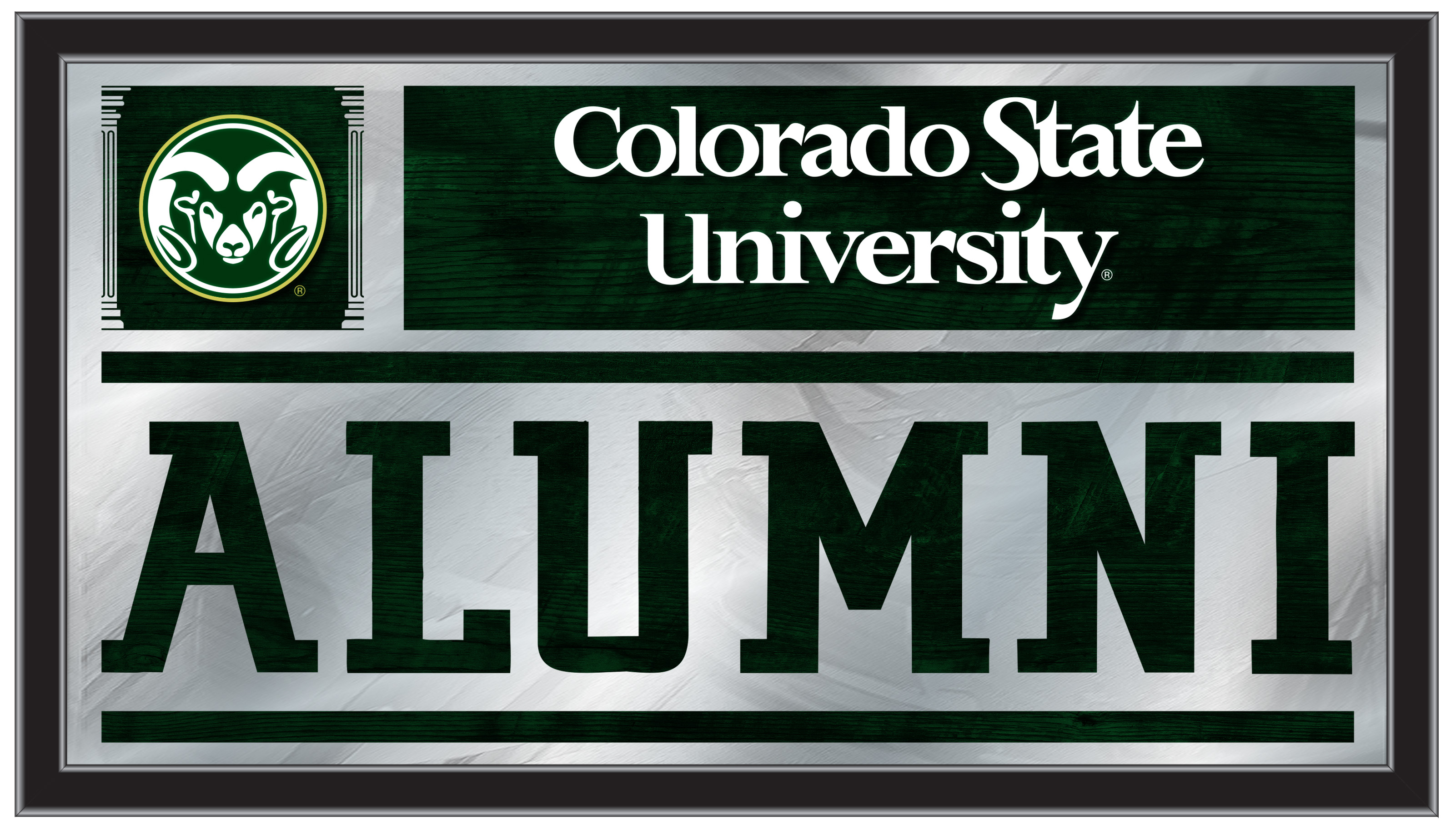 MAlumColoSt 26 x15 in. Colorado State University Alumni Mirror