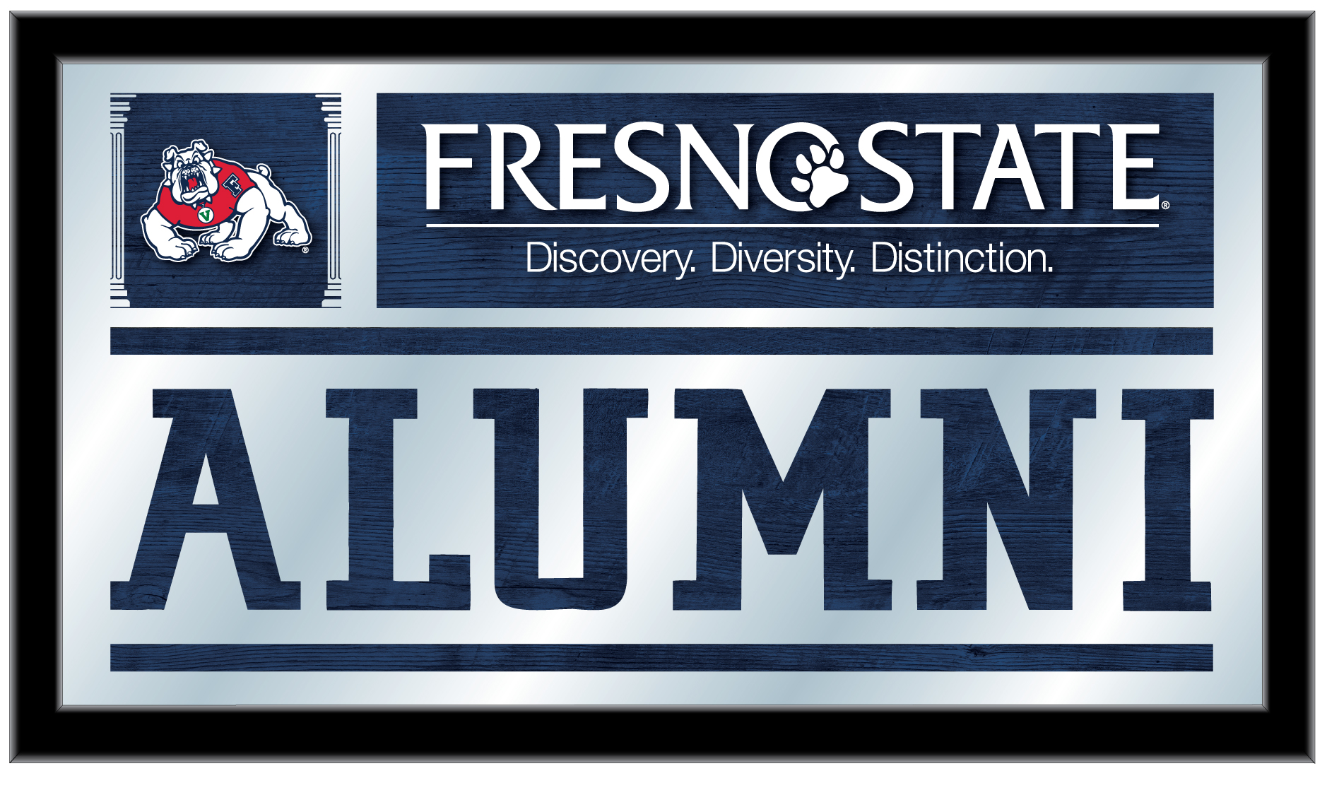 MAlumFresSt 26 x15 in. Fresno State University Alumni Mirror