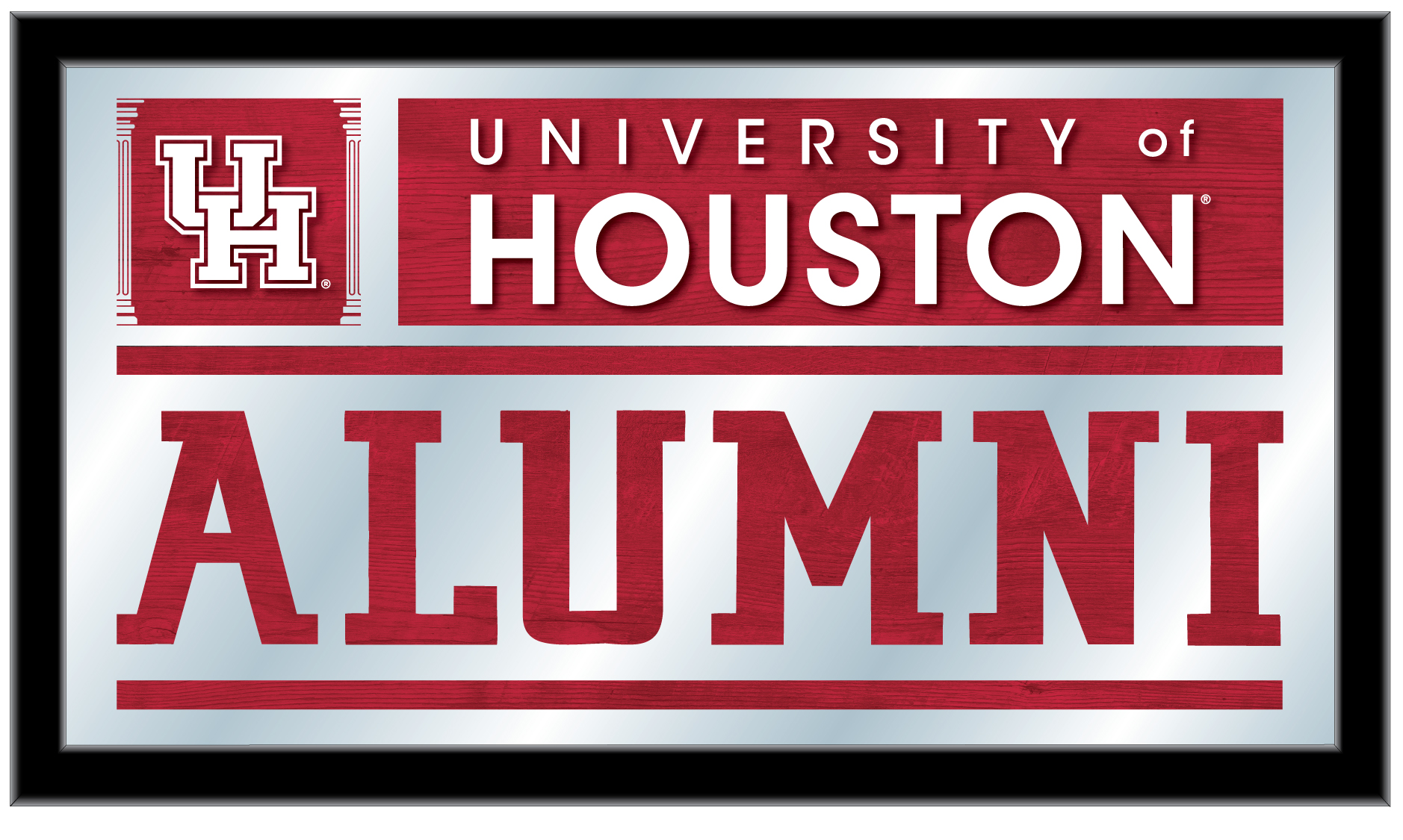 MAlumHouston 26 x15 in. University of Houston Alumni Mirror