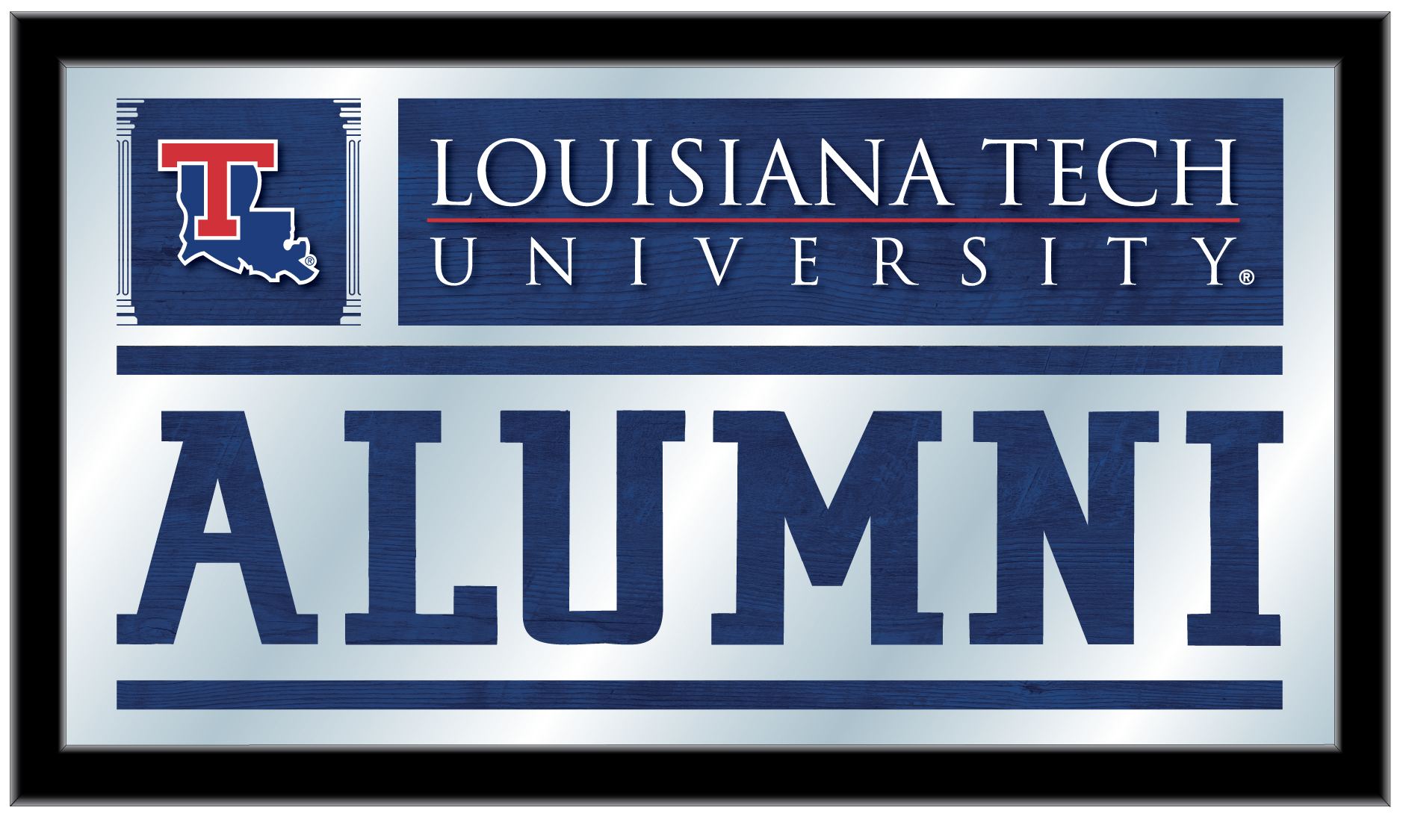 MAlumLaTech 26 x15 in. Louisiana Tech University Alumni Mirror