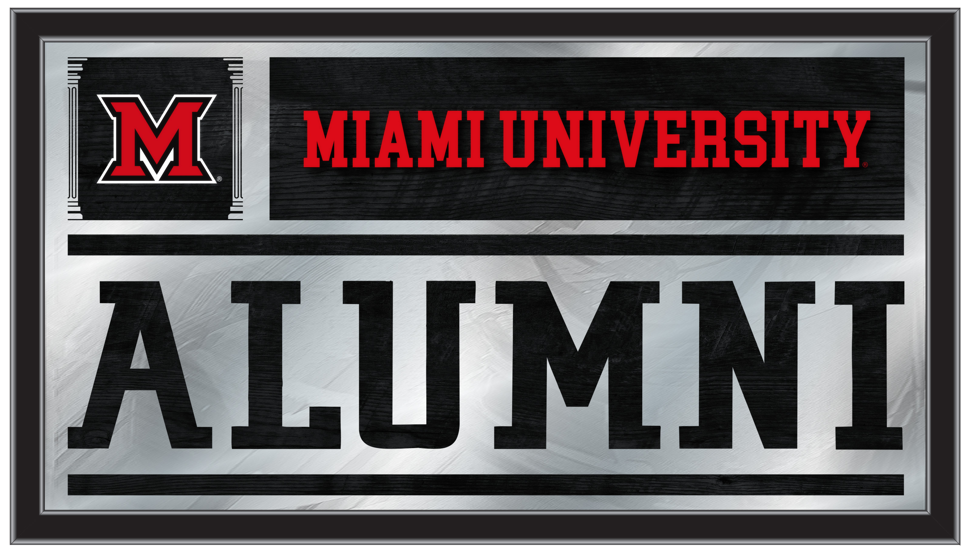 MAlumMia-OH 26 x15 in. Miami University Alumni Mirror