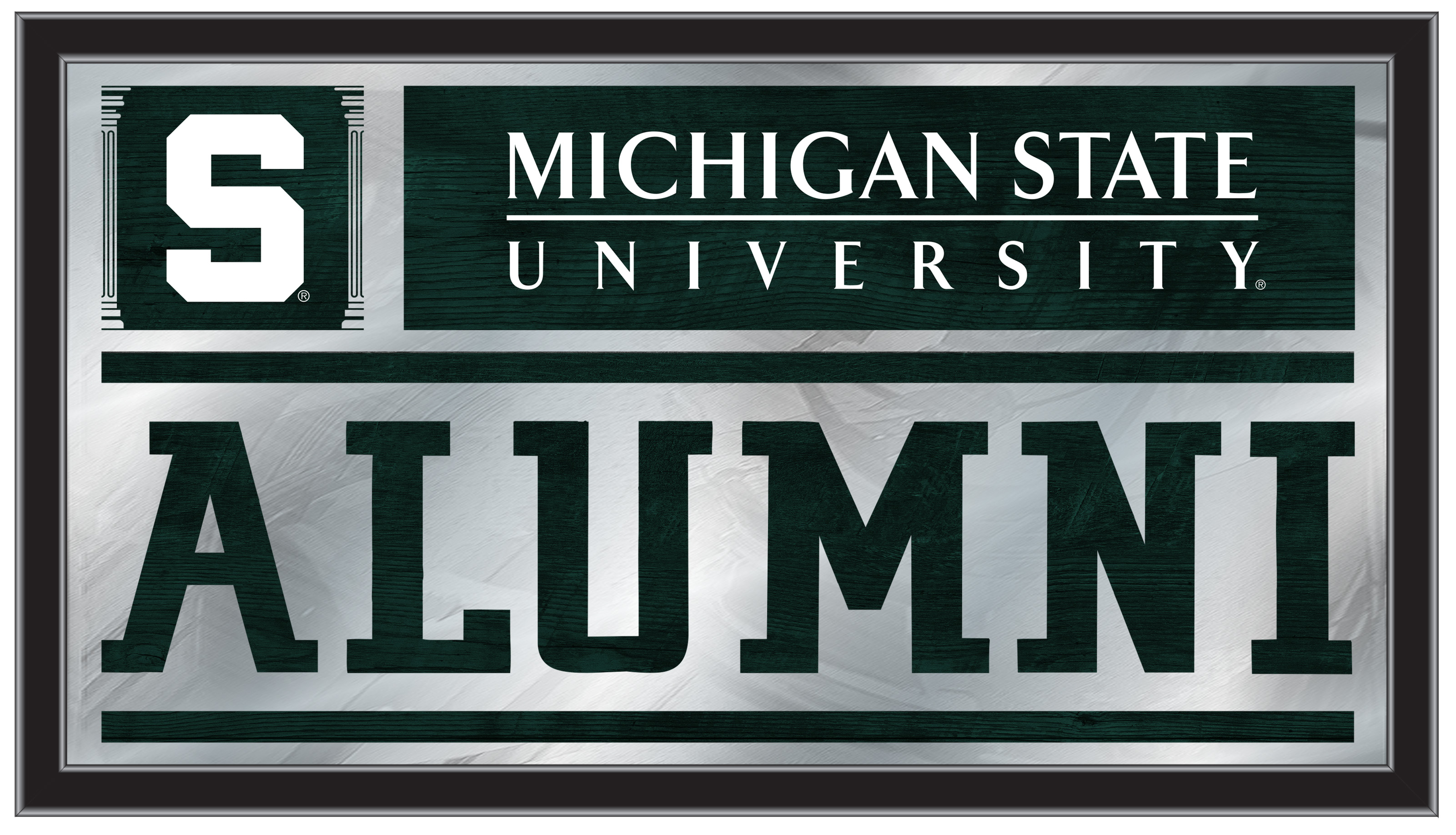 26 x15 in. Michigan State University Alumni Mirror