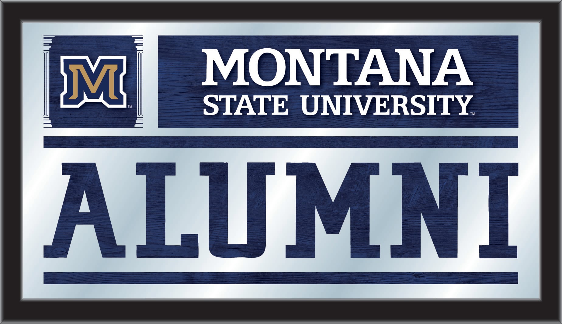 MAlumMontSt 26 x15 in. Montana State University Alumni Mirror