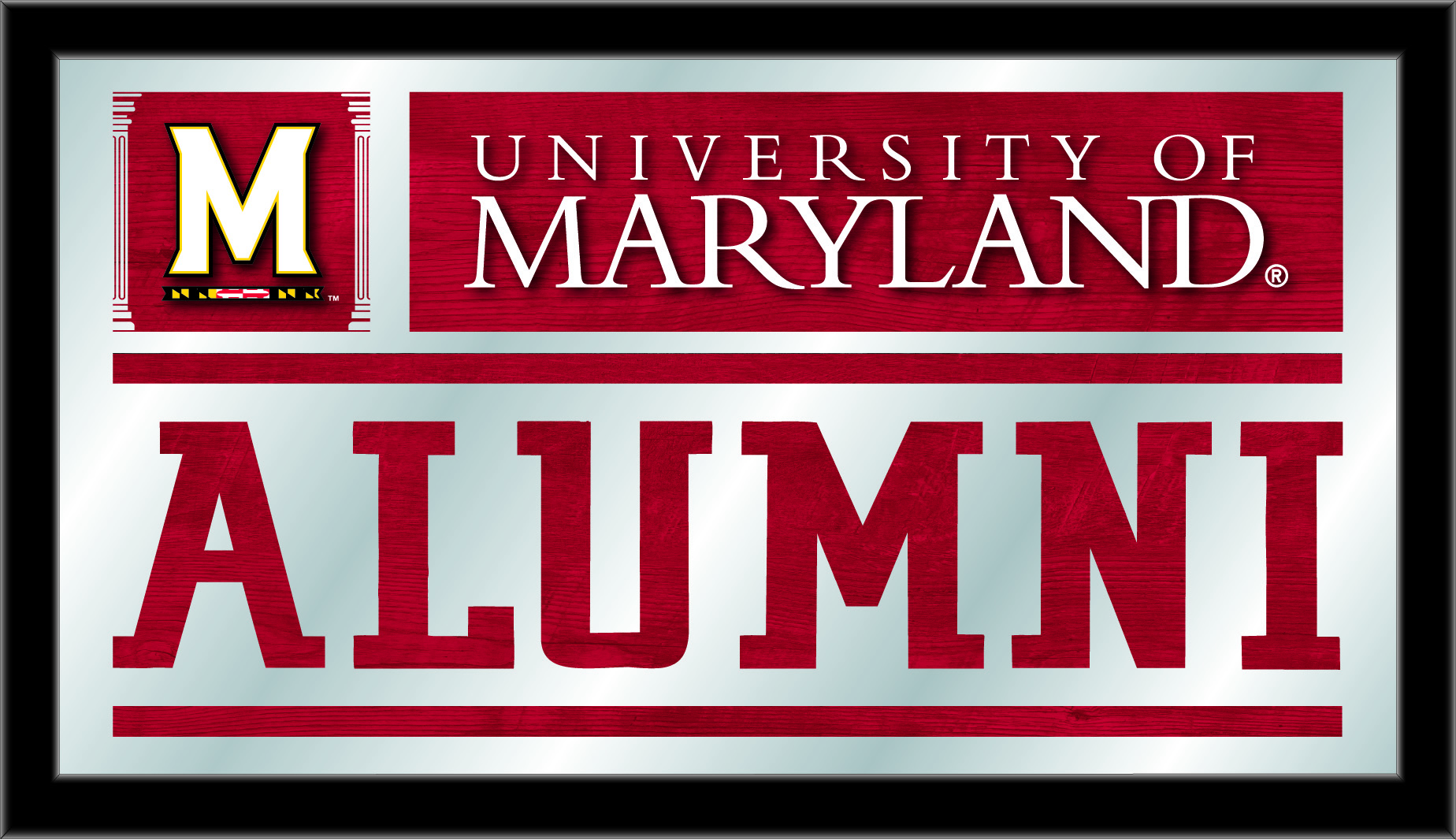 26 x15 in. University of Maryland Alumni Mirror