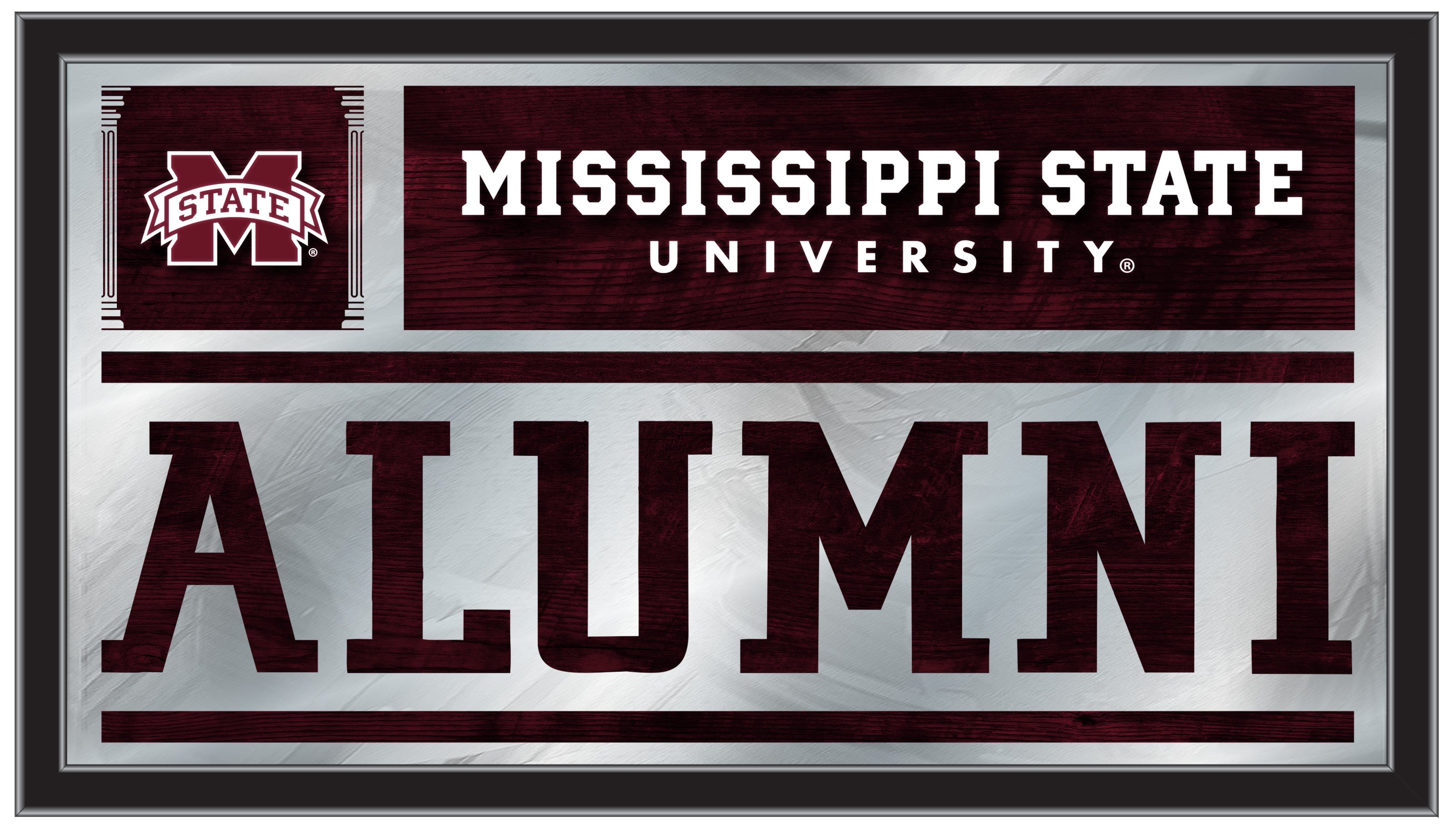 MAlumMssStU 26 x15 in. Mississippi State University Alumni Mirror