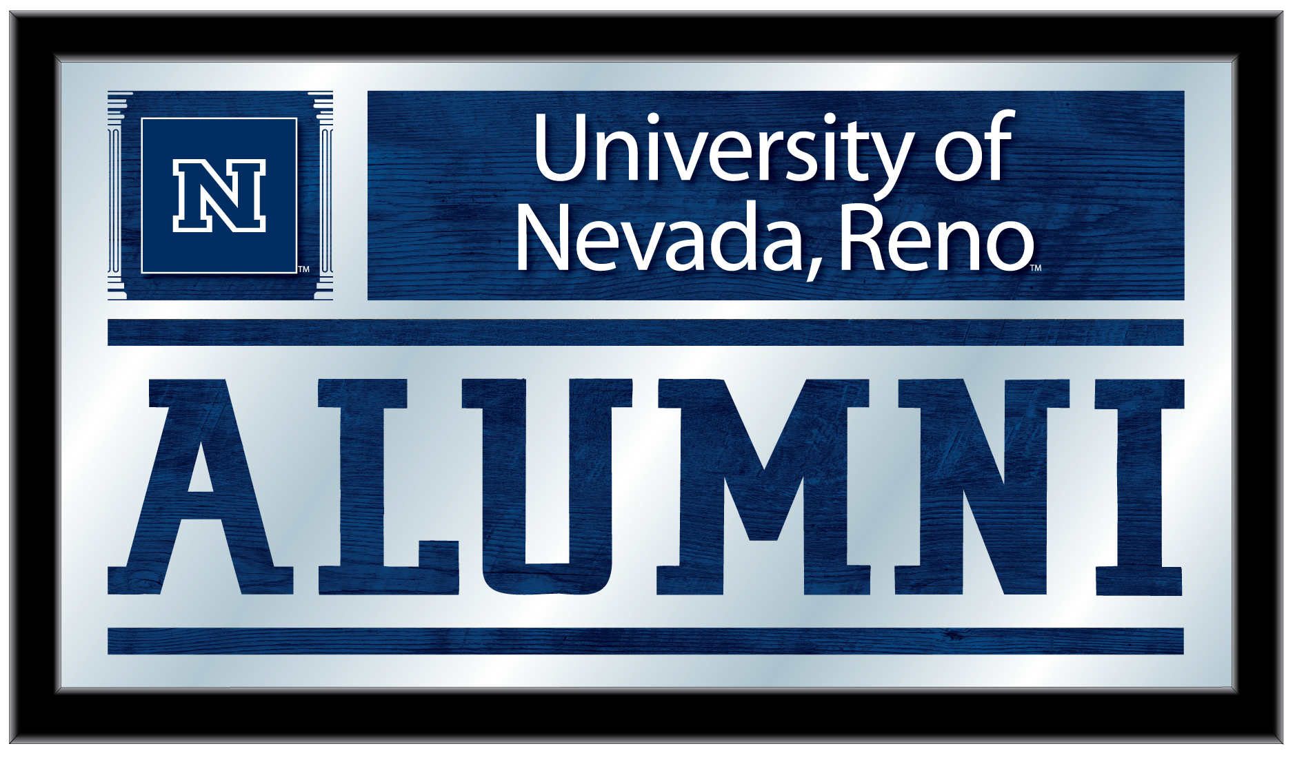MAlumNevaUn 26 x15 in. University of Nevada Alumni Mirror