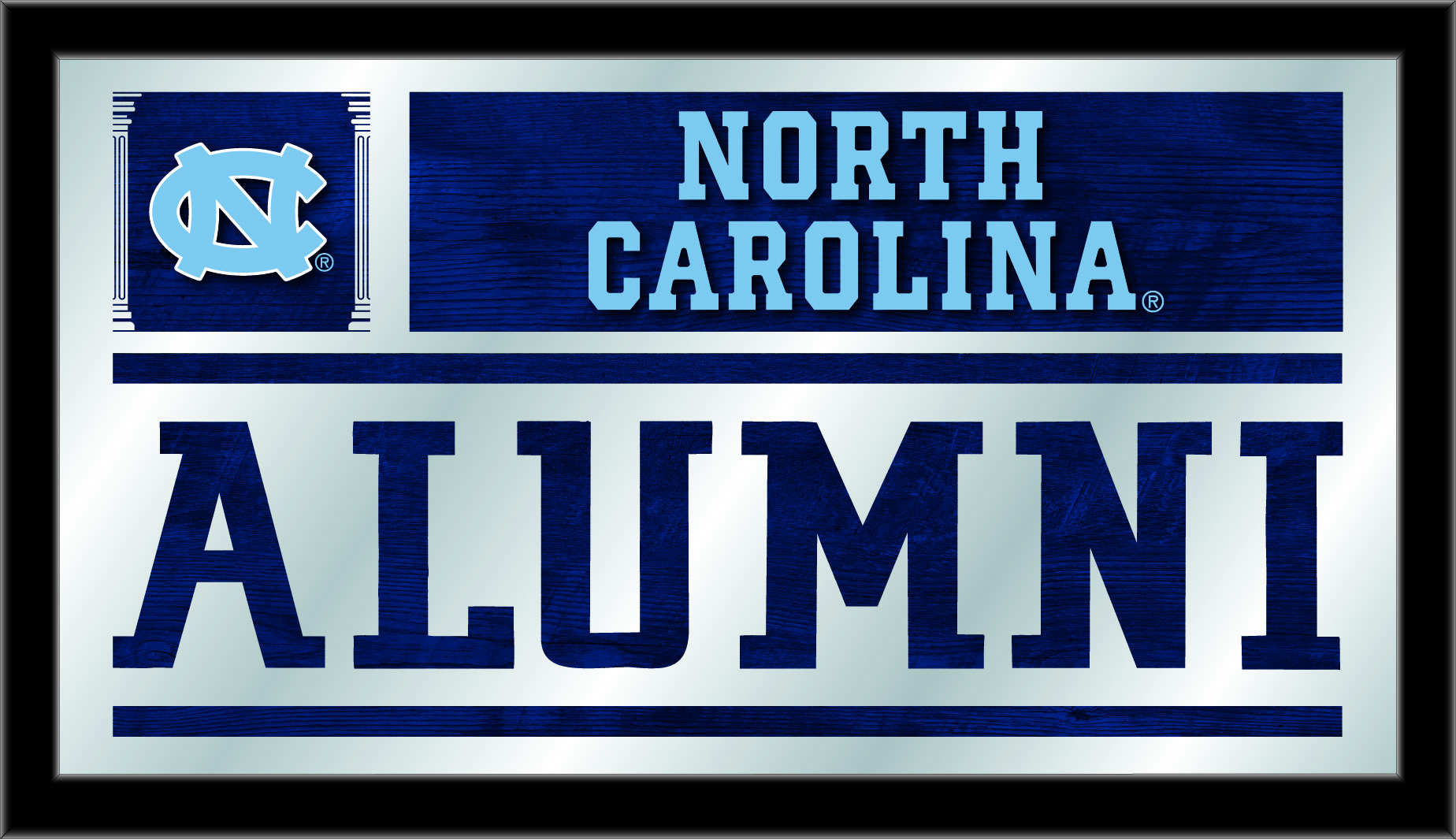 MAlumNorCar 26 x15 in. North Carolina Alumni Mirror