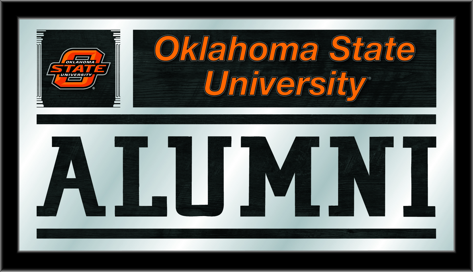 MAlumOKStUn 26 x15 in. Oklahoma State University Alumni Mirror