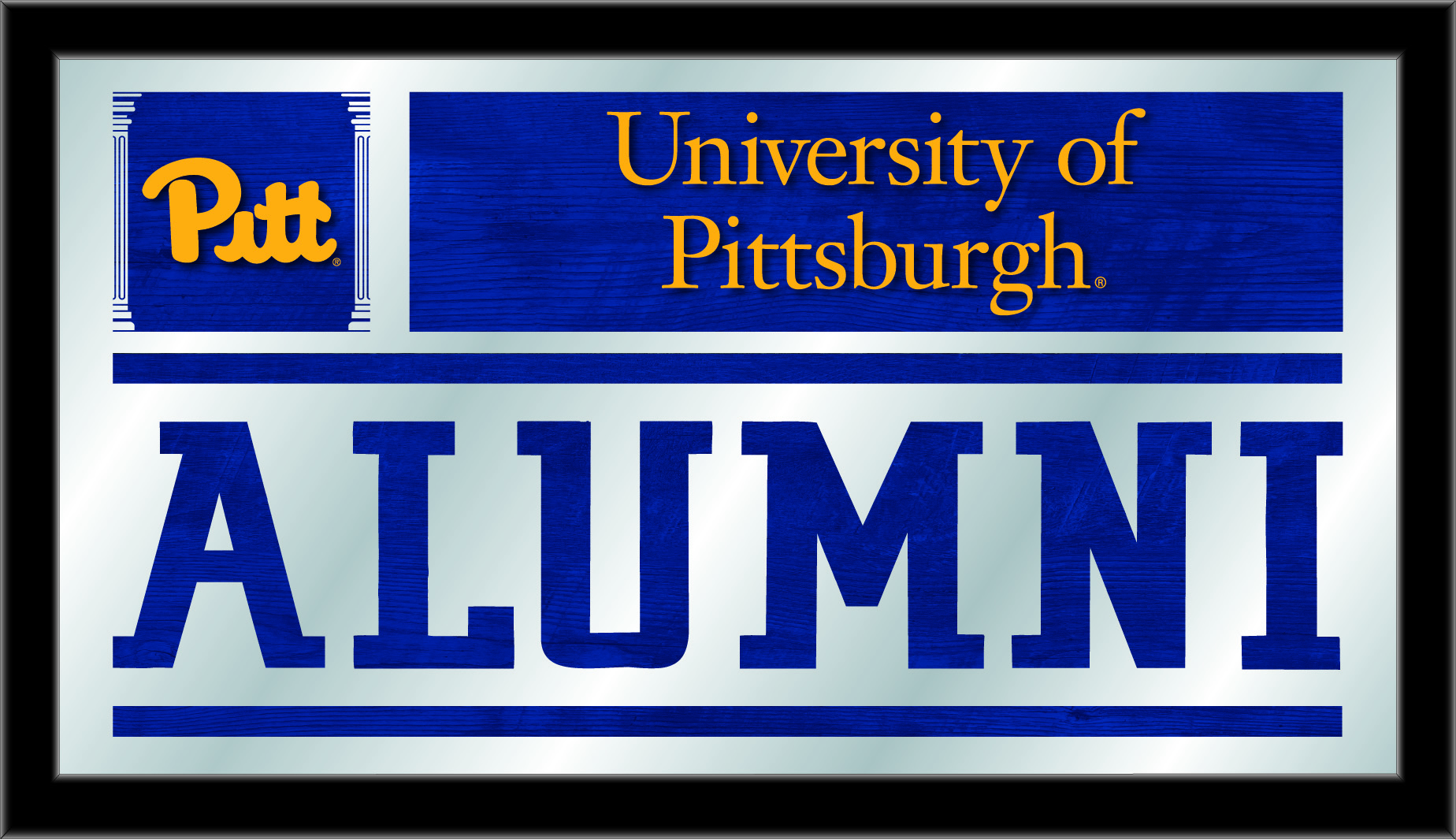 MAlumPittsb 26 x15 in. University of Pittsburgh Alumni Mirror