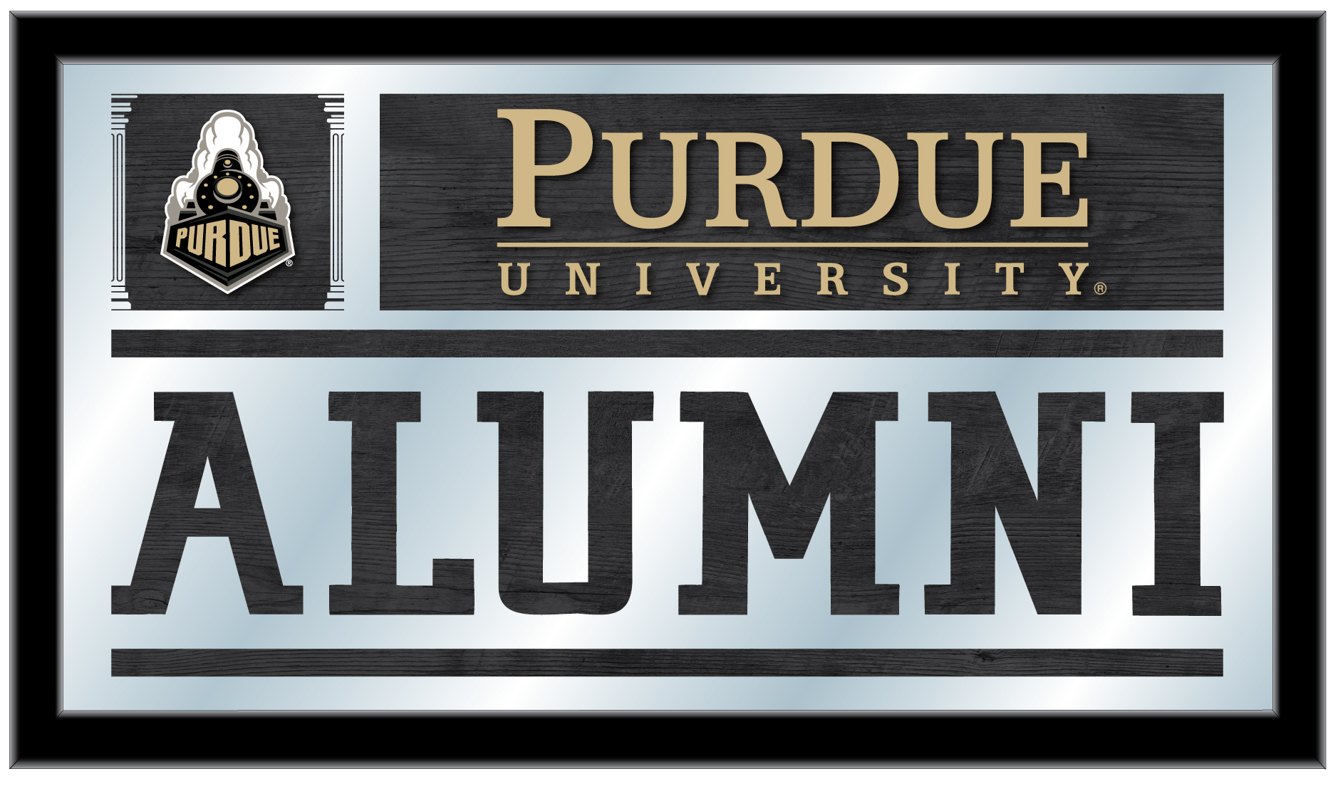 MAlumPurdue 26 x15 in. Purdue University Alumni Mirror