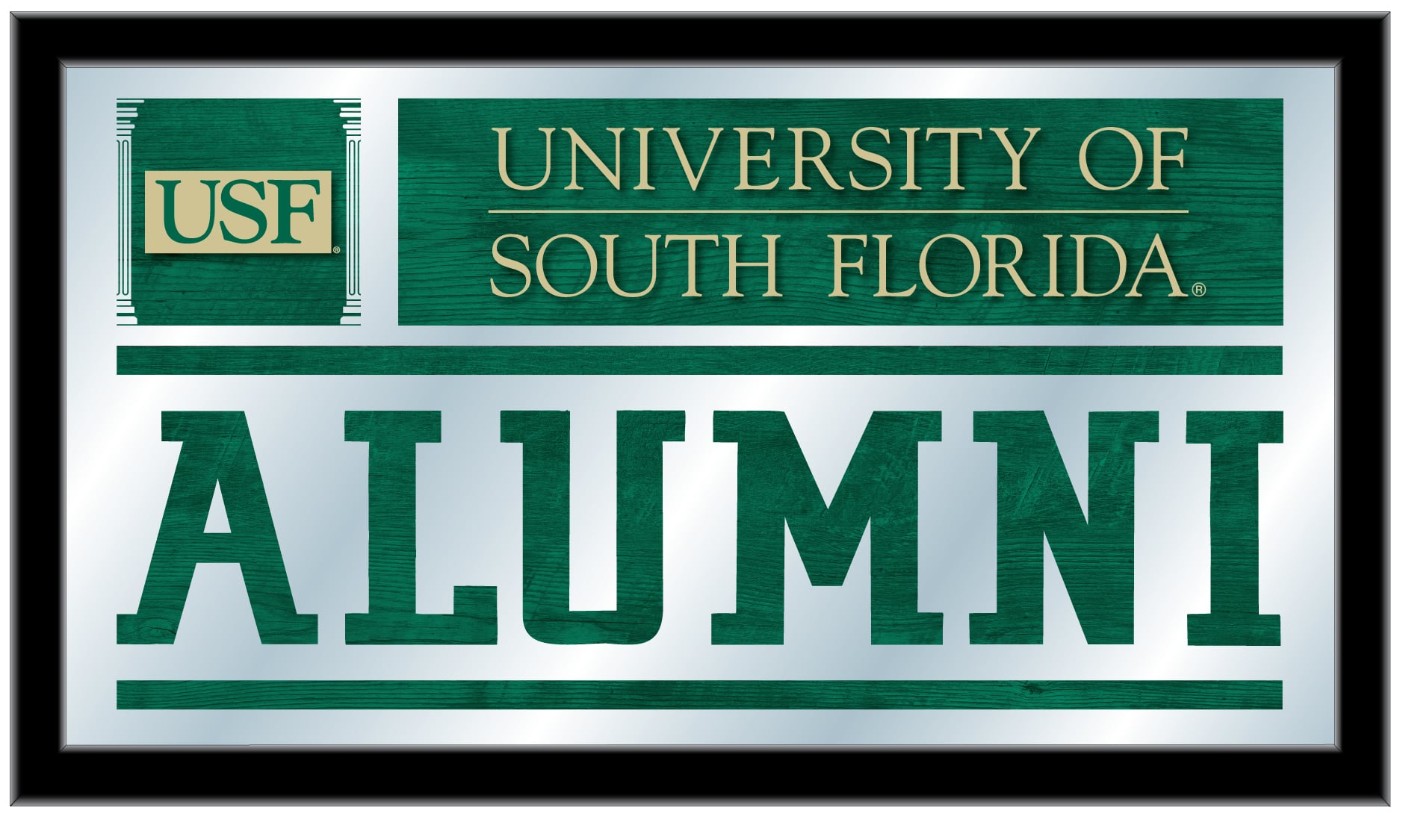 MAlumSouFla 26 x15 in. University of South Florida Alumni Mirror
