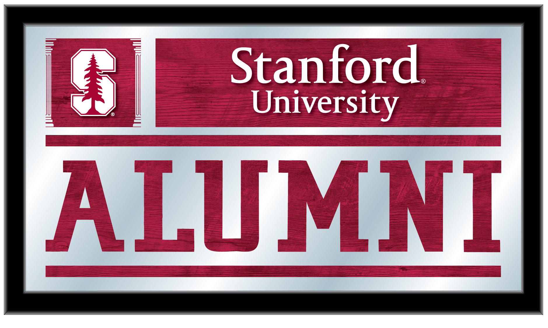 MAlumStnfrd 26 x15 in. Stanford University Alumni Mirror