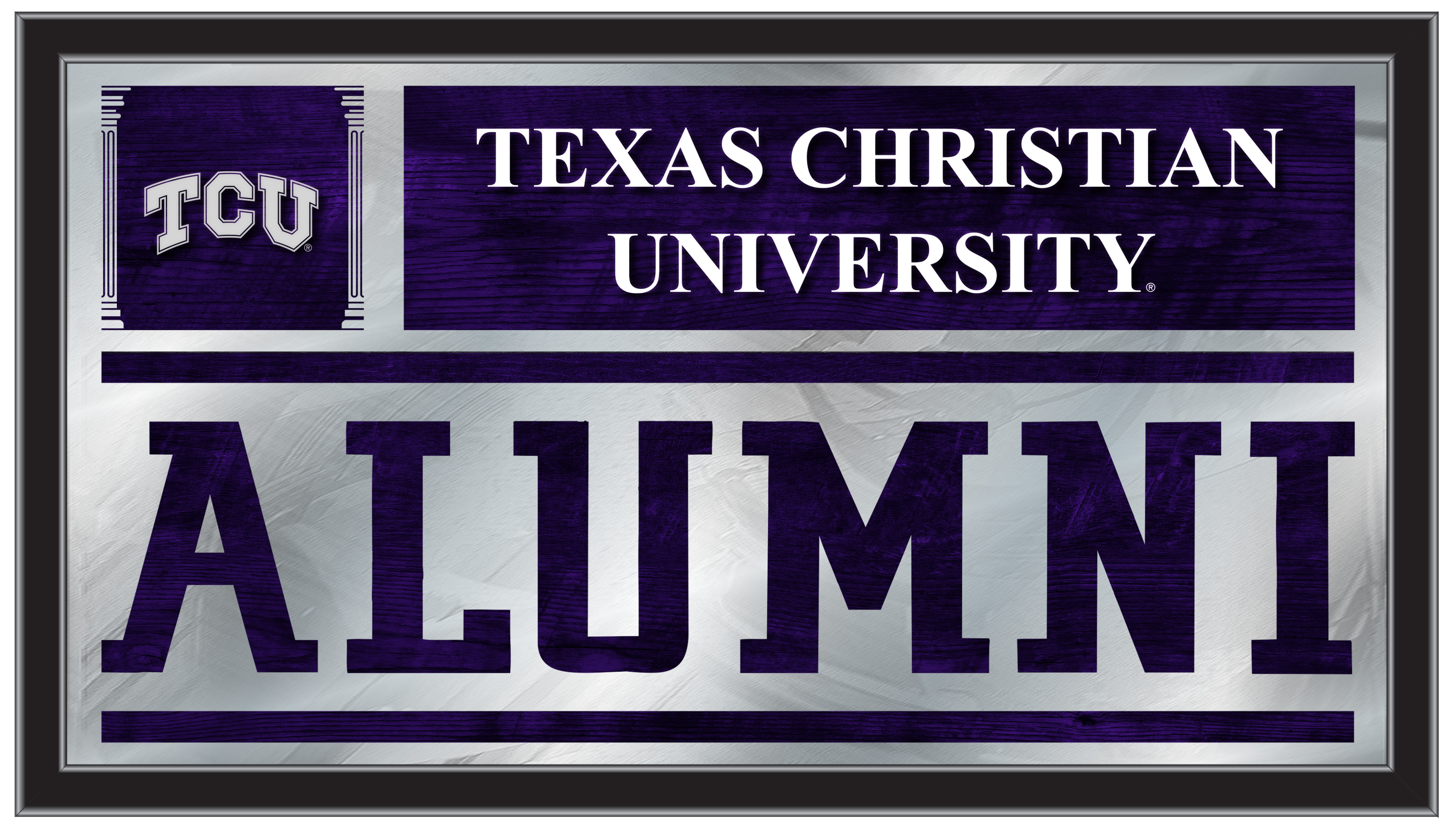 MAlumTexChr 26 x15 in. Texas Christian University Alumni Mirror