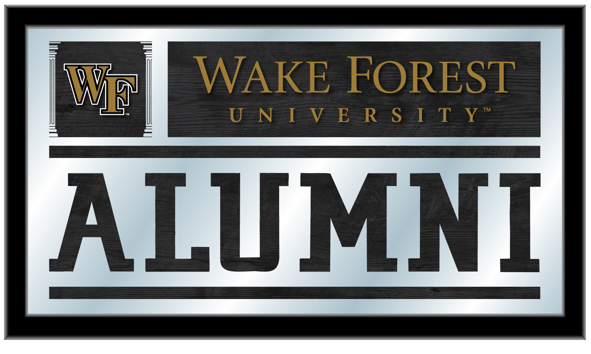 MAlumWakeFr 26 x15 in. Wake Forest University Alumni Mirror