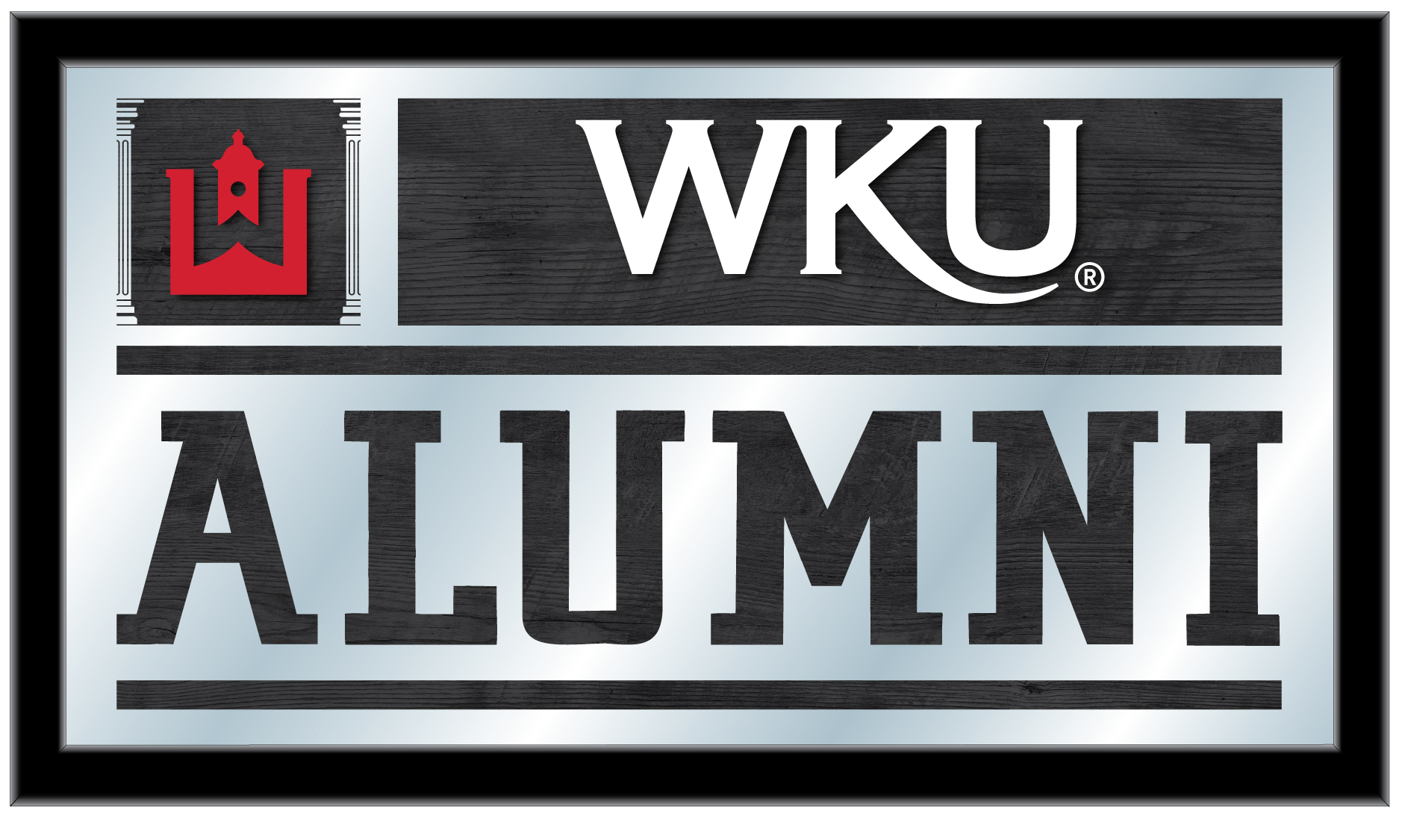 MAlumWestKy 26 x15 in. Western Kentucky University Alumni Mirror