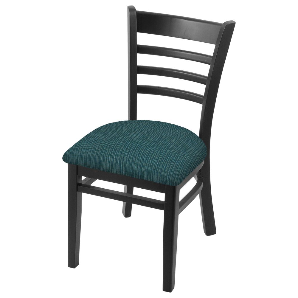 18 in. 3140 Series Chair, Black Finish with Graph Tidal Seat