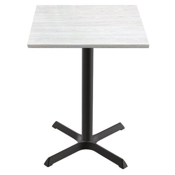 OD211-3030BWOD36SQWA 30 in. Tall OD211 Indoor & Outdoor All-Season Table with 36 x 36 in. Square White Ash Top