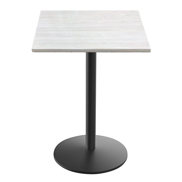 30 in. Tall OD214 Indoor & Outdoor All-Season Table with 36 x 36 in. Square White Ash Top