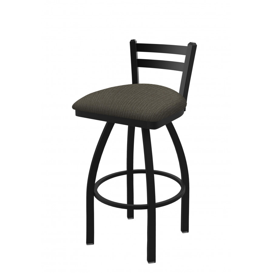 41130BW019 30 in. 411 Jackie Low Back Swivel Bar Stool with Black Wrinkle & Graph Chalice Seat