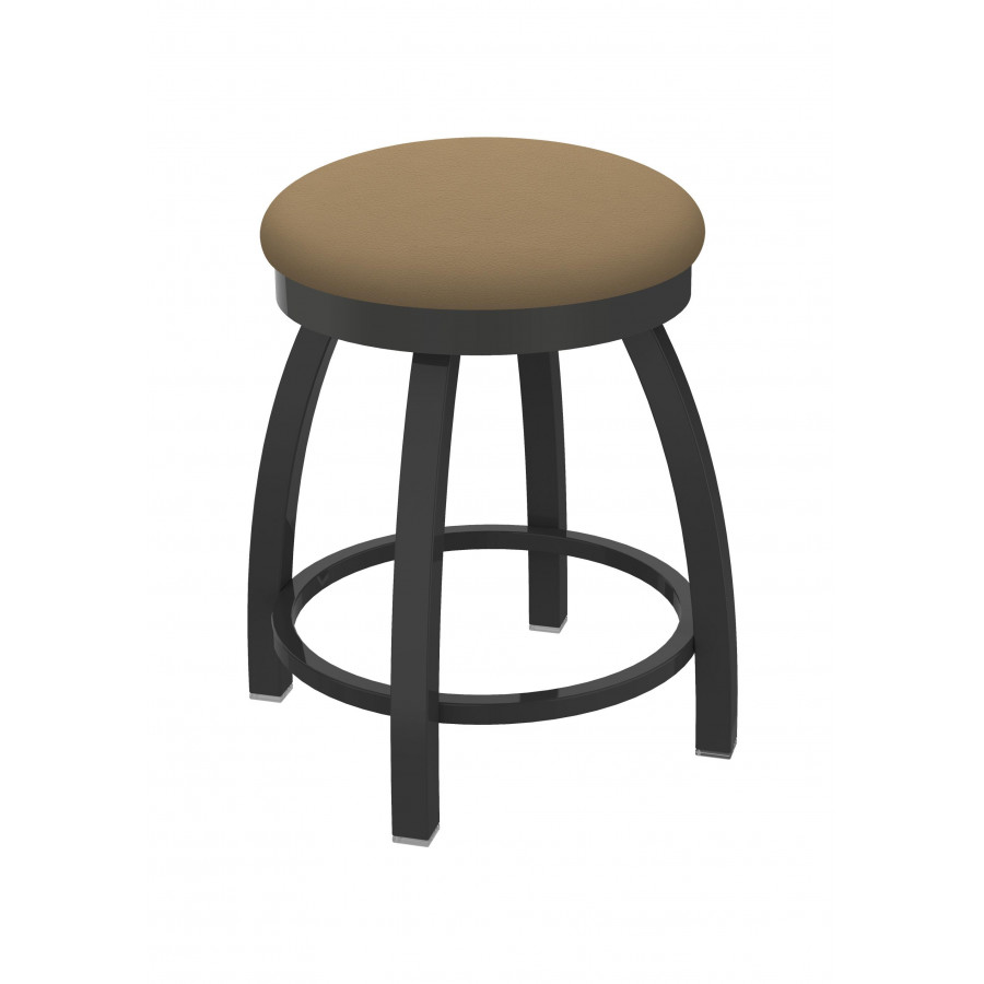 18 in. 802 Misha Swivel Vanity Stool with Pewter & Canter Sand Seat