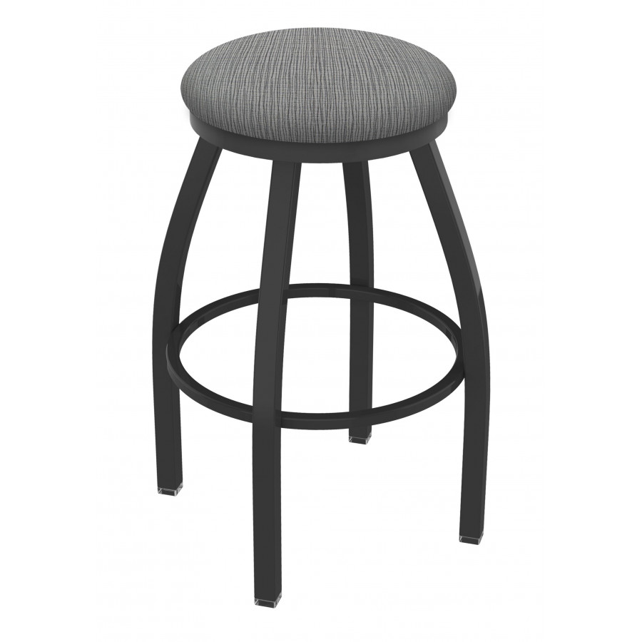 36 in. 802 Misha Swivel Extra Tall Bar Stool with Pewter & Graph Alpine Seat