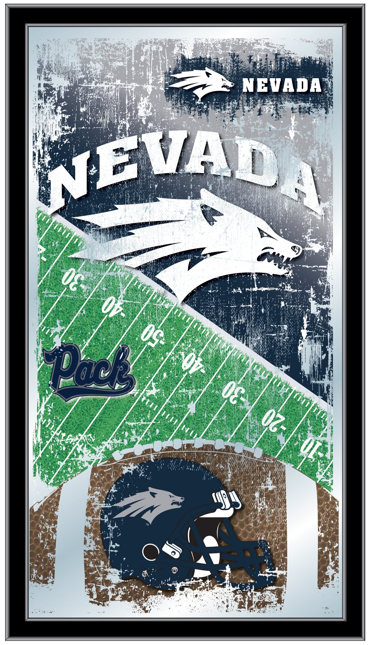 Picture of Holland Bar Stool MFtblNevaUn Nevada 15 x 26 in. Football Mirror