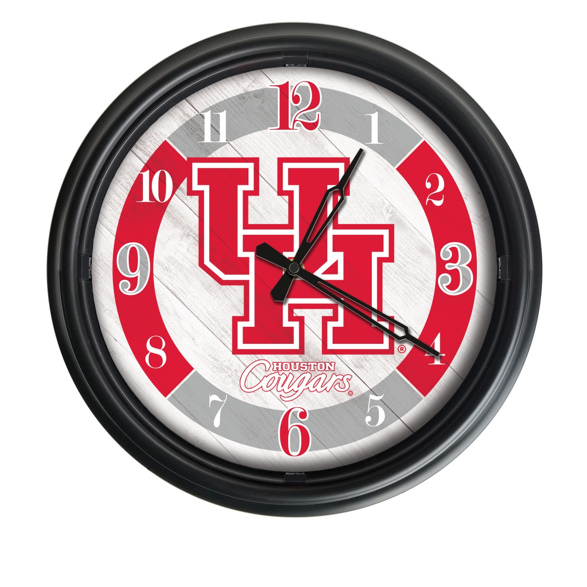 Picture of Holland Bar Stool ODClk14BK-08Houston 14 in. Dia. University of Houston Indoor & Outdoor LED Wall Clock&#44; Black