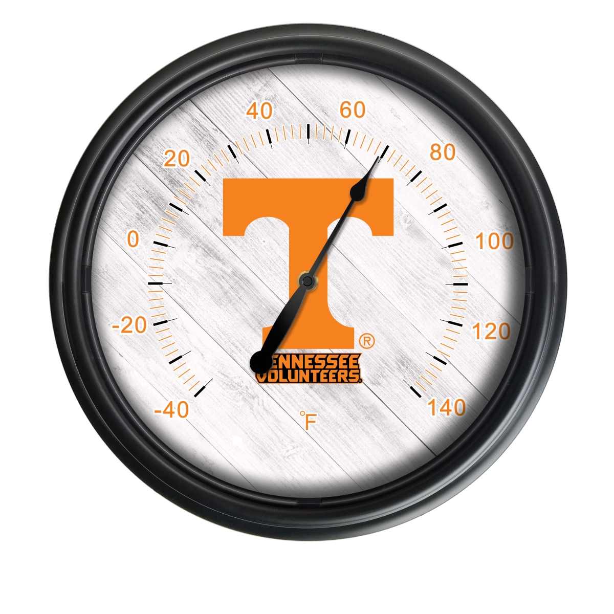 Picture of Holland Bar Stool ODThrm14BK-08Tennes NCAA Tennessee Volunteers 14 in. Dia. Indoor & Outdoor LED Thermometer&#44; Black