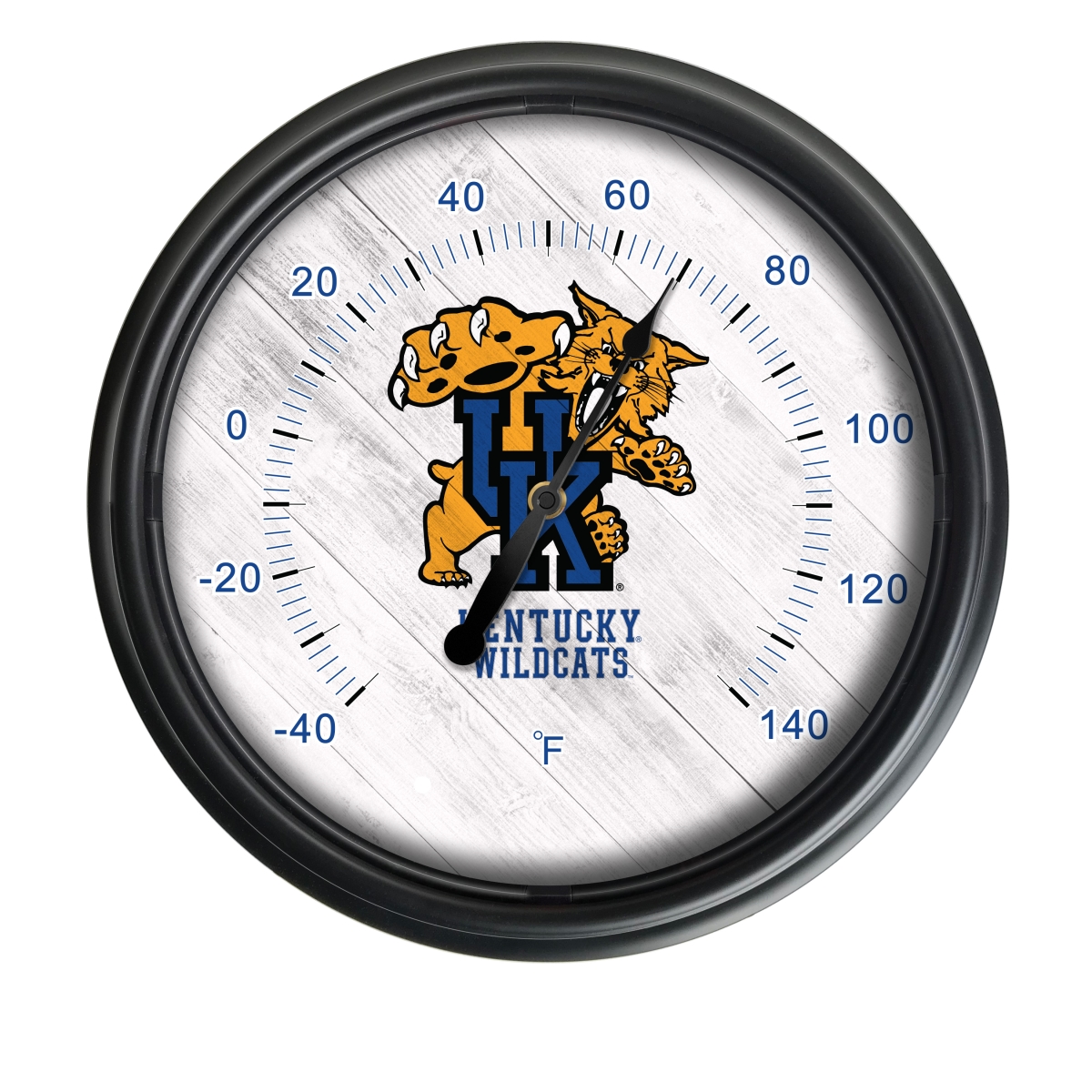 Picture of Holland Bar Stool ODThrm14BK-08UKYCat NCAA Kentucky Wildcats 14 in. Dia. Indoor & Outdoor LED Thermometer&#44; Black