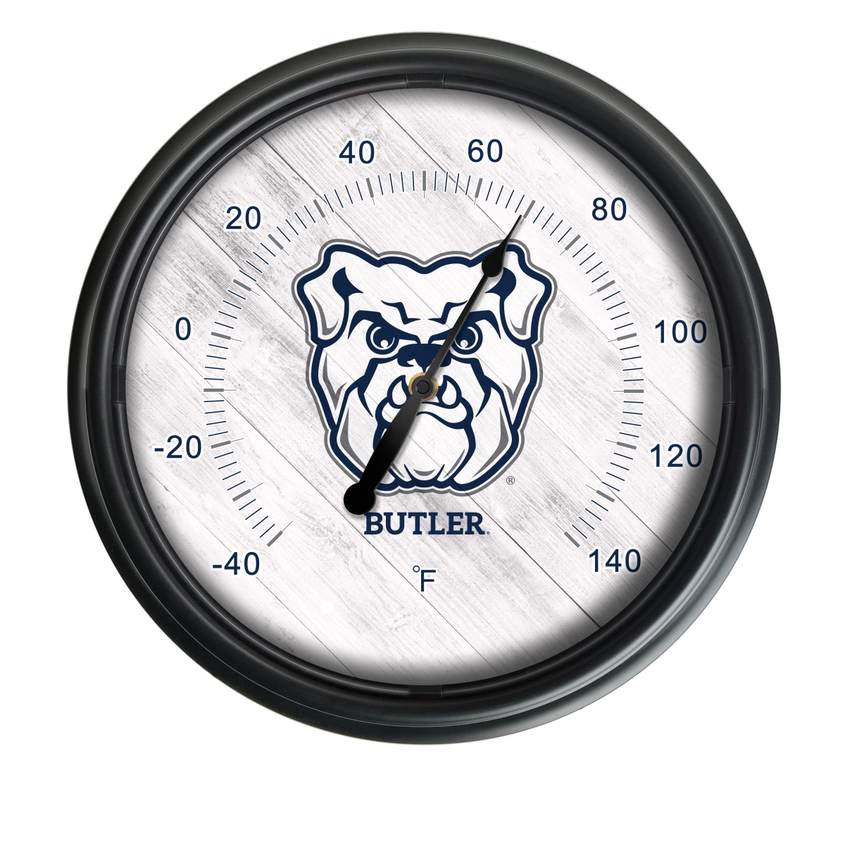 Picture of Holland Bar Stool ODThrm14BK-08Butler NCAA Butler Bulldogs 14 in. Dia. Indoor & Outdoor LED Thermometer&#44; Black