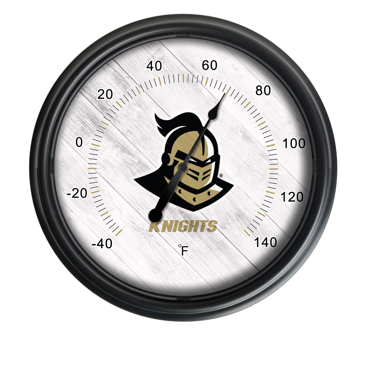 Picture of Holland Bar Stool ODThrm14BK-08CenFla NCAA University of Central Florida Knights 14 in. Dia. Indoor & Outdoor LED Thermometer&#44; Black