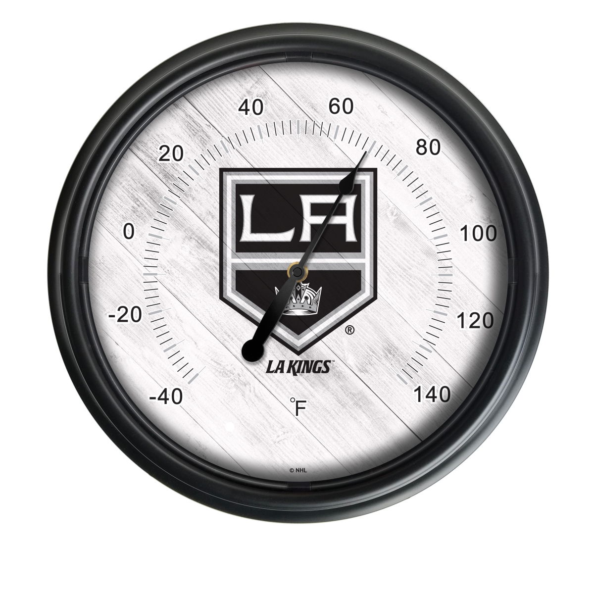 Picture of Holland Bar Stool ODThrm14BK-08LAKing NHL Los Angeles Kings 14 in. Dia. Indoor & Outdoor LED Thermometer&#44; Black