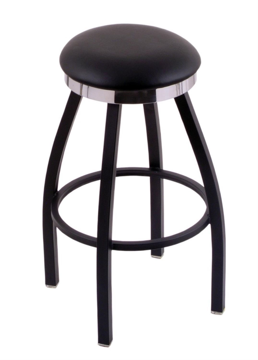 C8B2C25BlkVinyl C8B2C Swivel Stool, Black