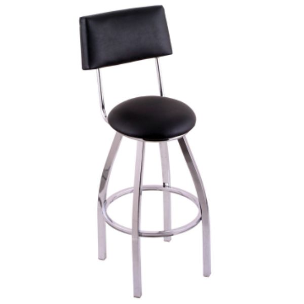 C8C425BlkVinyl C8C4 Swivel Stool, Black