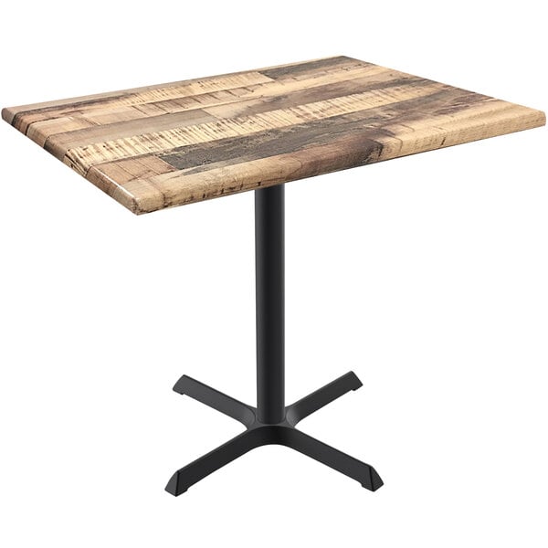 Picture of Holland Bar Stool OD211-3030BWOD3048Rustic 30 in. Tall OD211 Indoor & Outdoor All-Season Rectangle Table with 30 x 48 in. Rustic Top&#44; White