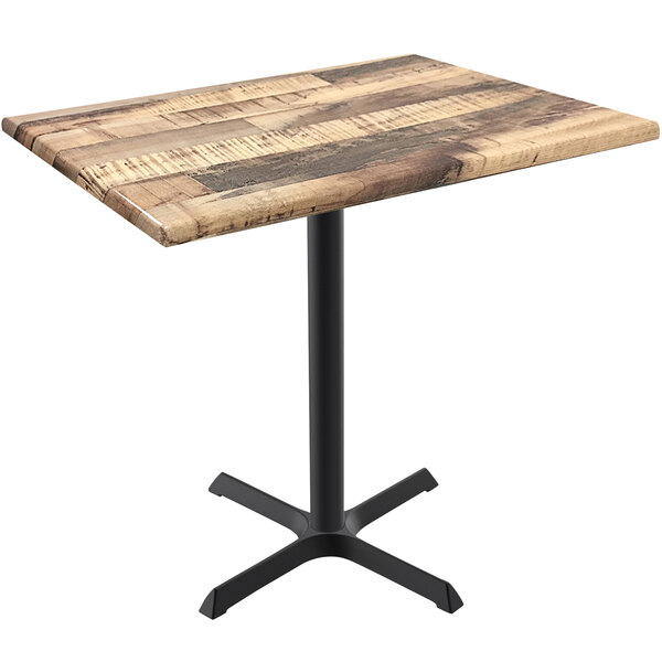 Picture of Holland Bar Stool OD211-3036BWOD3048Rustic 36 in. Tall OD211 Indoor & Outdoor All-Season Rectangle Table with 30 x 48 in. Rustic Top&#44; Brown