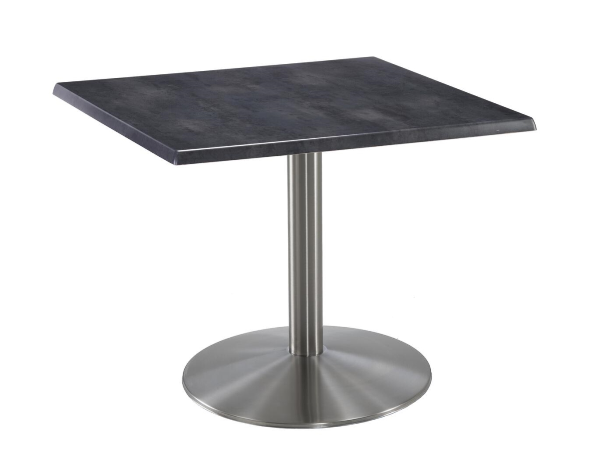 OD214-2230SSOD30SQBlkStl 30 in. Tall OD214 Indoor & Outdoor All-Season Square Table with 30 x 30 in. Black & Stainless Steel Top