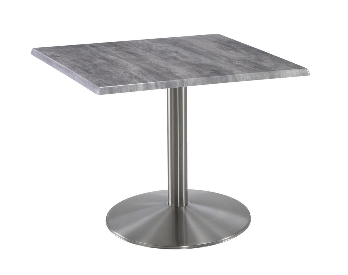 OD214-2230SSOD30SQGryStn 30 in. Tall OD214 Indoor & Outdoor All-Season Square Table with 30 x 30 in. Greystone & Stainless Steel Top