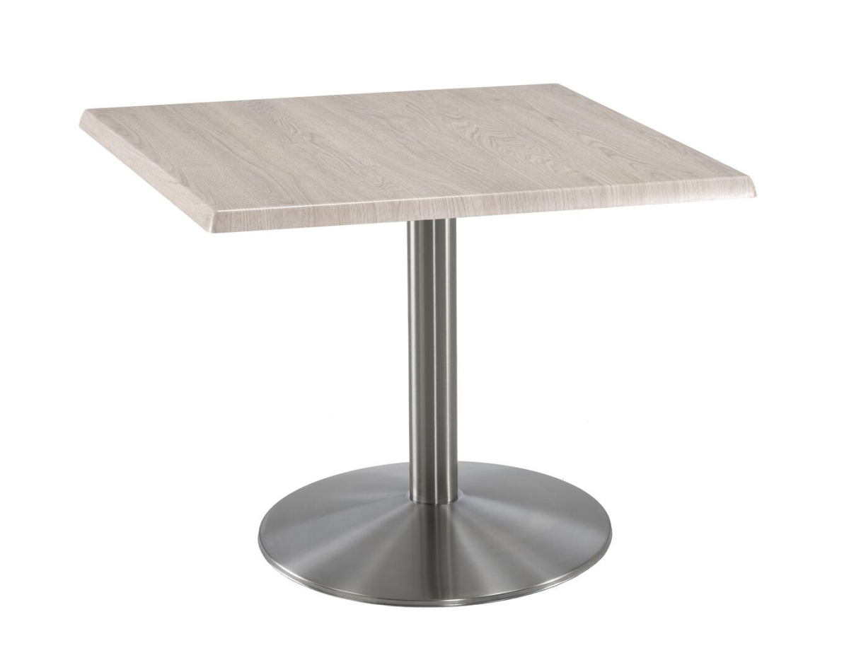 OD214-2230SSOD30SQWA 30 in. Tall OD214 Indoor & Outdoor All-Season Square Table with 30 x 30 in. White Ash & Stainless Steel Top