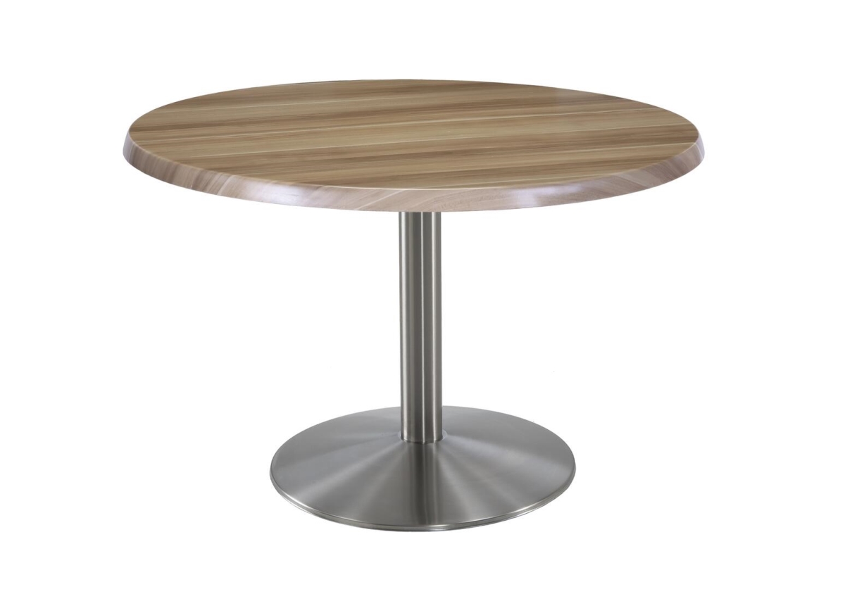 OD214-2230SSOD36RNat 30 in. Tall OD214 Indoor & Outdoor All-Season Round Table with 36 in. Dia. Natural & Stainless Steel Top