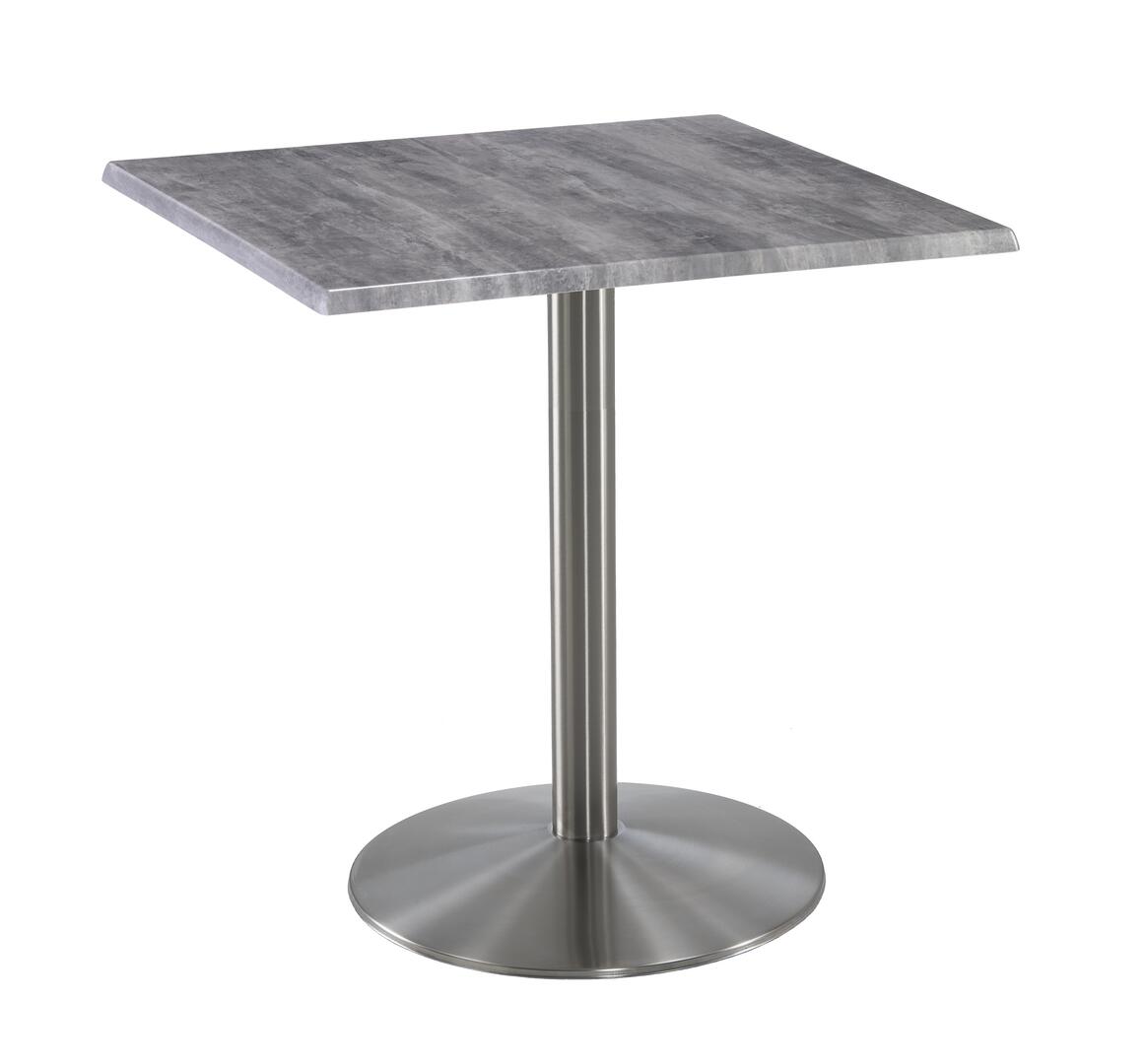 OD214-2236SSOD30SQGryStn 36 in. Tall OD214 Indoor & Outdoor All-Season Square Table with 30 x 30 in. Greystone & Stainless Steel Top