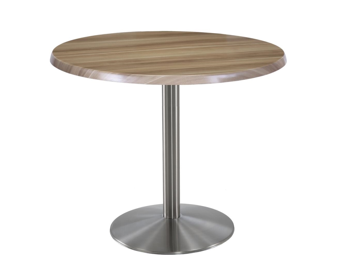 OD214-2236SSOD36RNat 36 in. Tall OD214 Indoor & Outdoor All-Season Round Table with 36 in. Dia. Natural & Stainless Steel Top