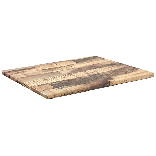 EnduroTop - Brown & Rustic Wood - 30 x 48 in.